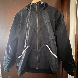 Men's Black Hooded Jacket